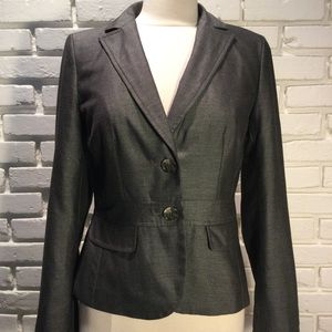 Ann Taylor Factory Charcoal Gray Blazer